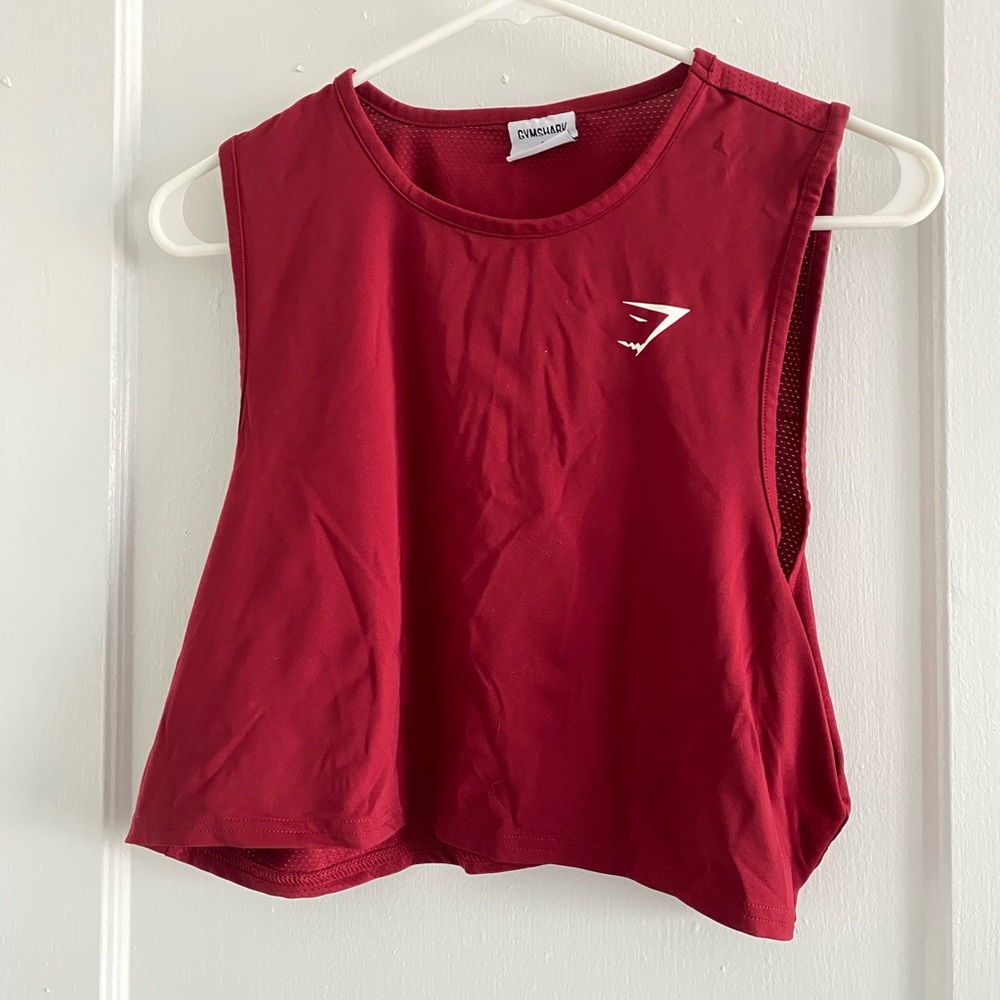 Gymshark Women's Red training tank Top